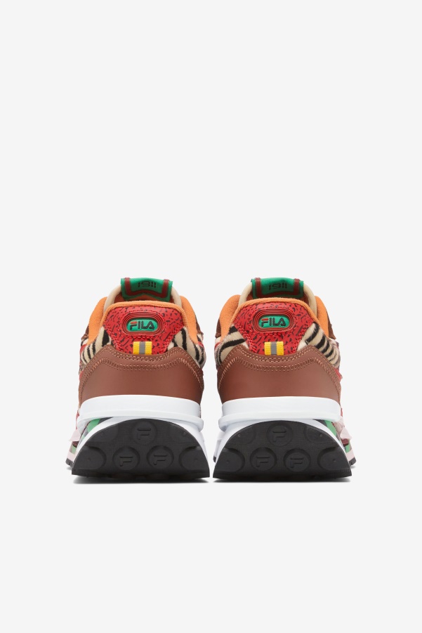 Sequoia/Red/Seedpearl Men's Renno Animal Fila