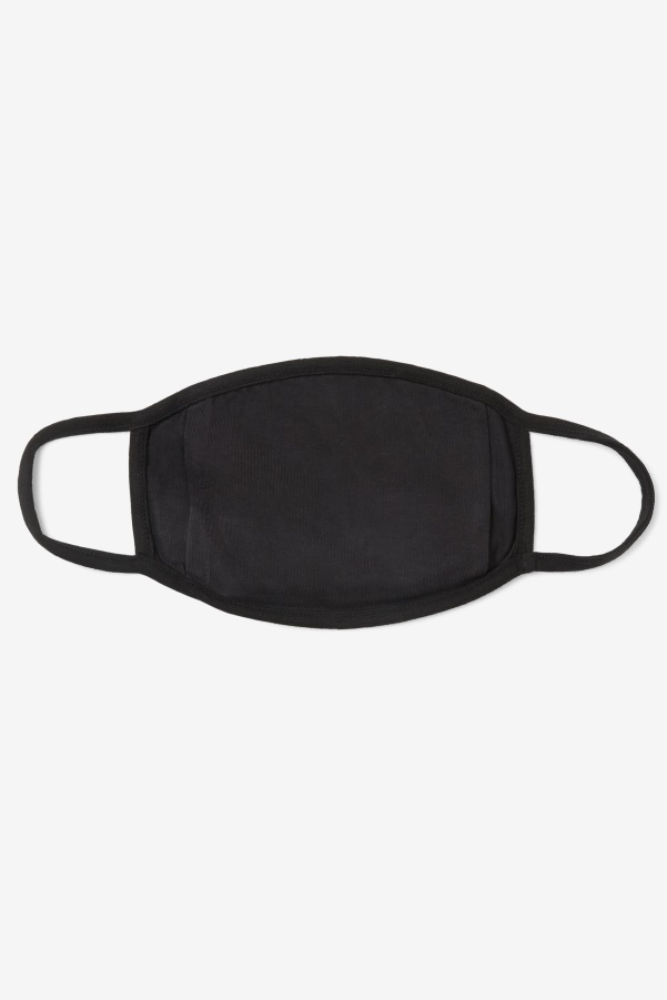 Black Fila F-Box Logo Face Mask in Black