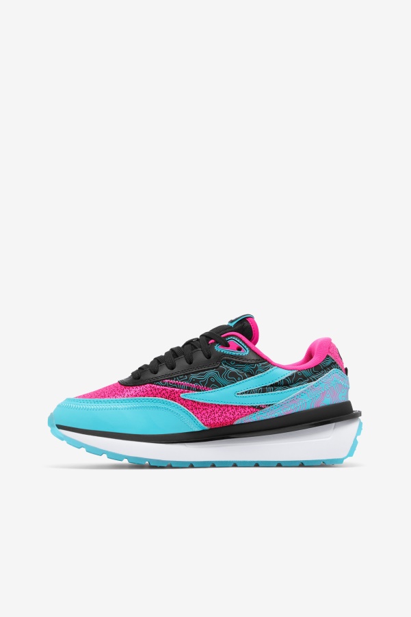 Fila Black/Pink Glo/White Women's Renno