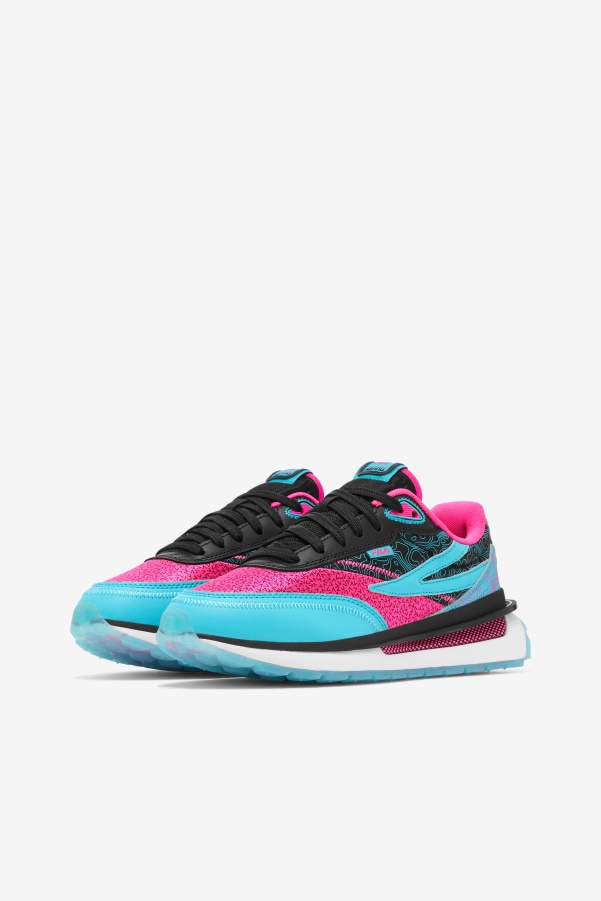 Fila Black/Pink Glo/White Women's Renno