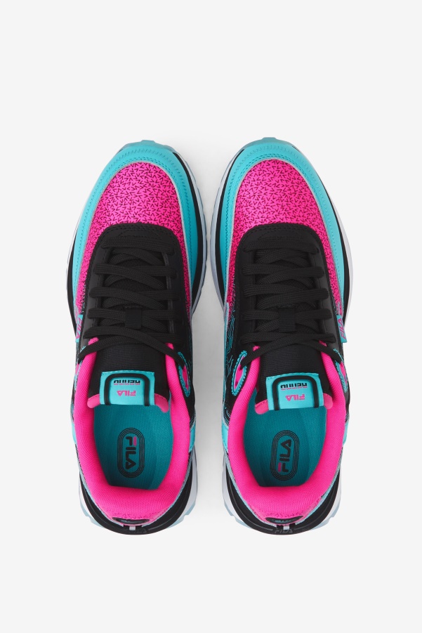 Fila Black/Pink Glo/White Women's Renno