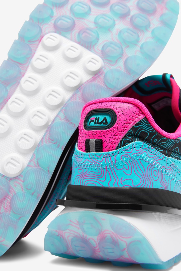 Fila Black/Pink Glo/White Women's Renno