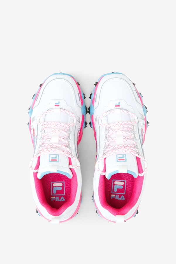 Women's Oakmont TR Fila White/Pink Glo/Bluefish