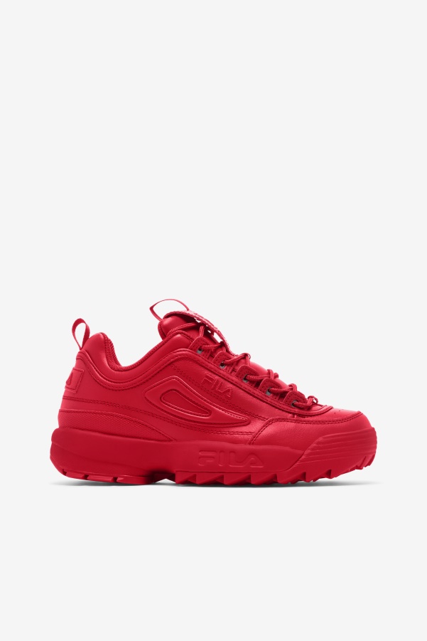 Red Fila Women's Disruptor 2 Premium
