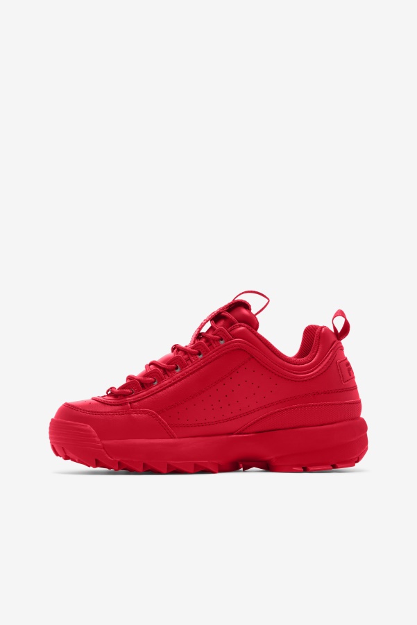 Red Fila Women's Disruptor 2 Premium