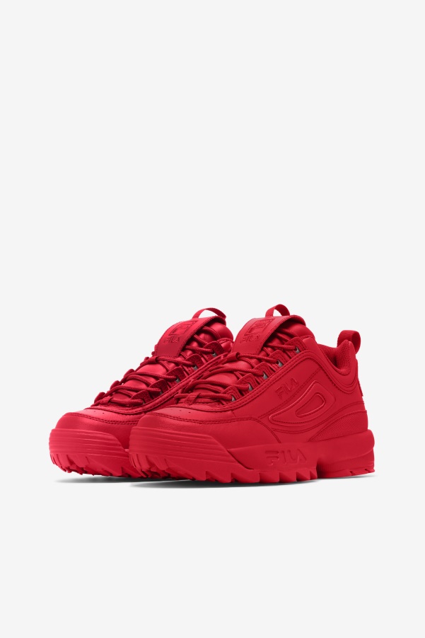 Red Fila Women's Disruptor 2 Premium