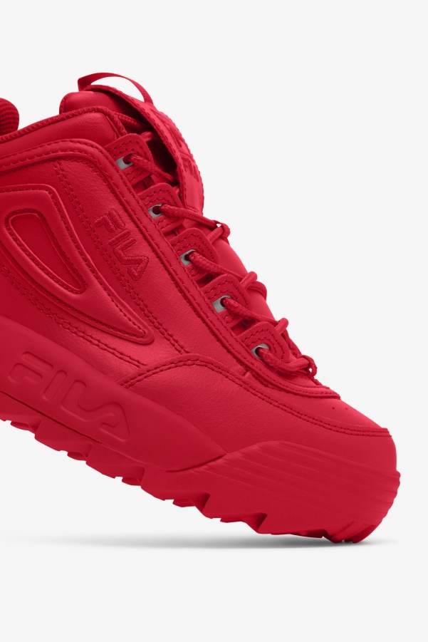 Red Fila Women's Disruptor 2 Premium