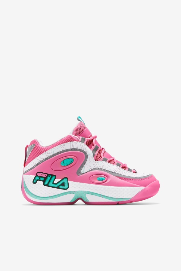 Fila White/Pink/Cockatoo Women's Grant Hill 3