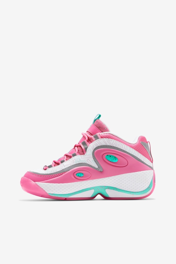 Fila White/Pink/Cockatoo Women's Grant Hill 3
