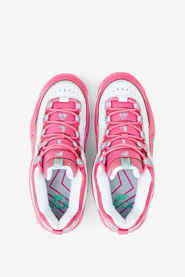 Fila White/Pink/Cockatoo Women's Grant Hill 3