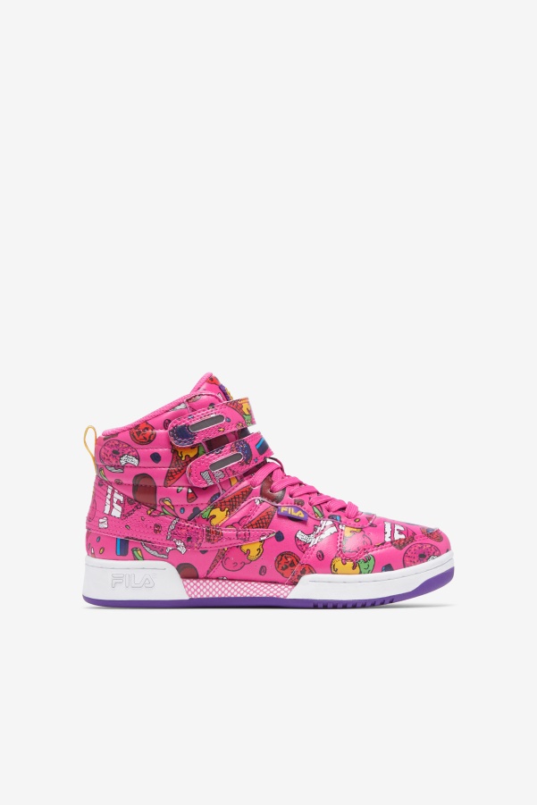Sugar Plum/Purple/Lemon Fila Big Kids' F-14