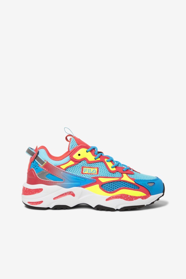 Women's Ray Tracer Apex Fila Bluefish/Yellow/Fiery Coral