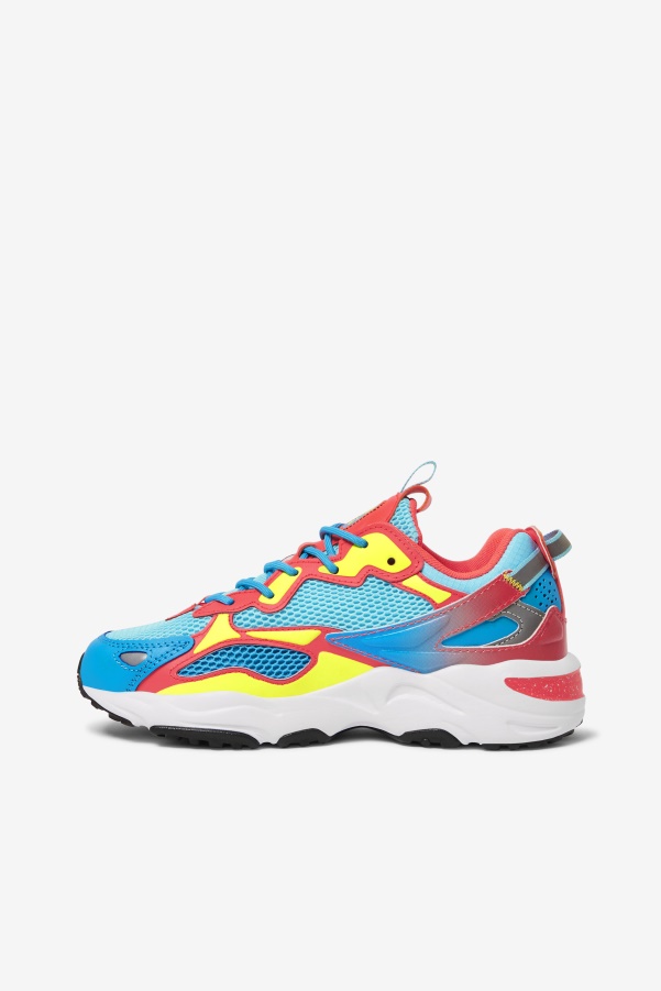 Women's Ray Tracer Apex Fila Bluefish/Yellow/Fiery Coral