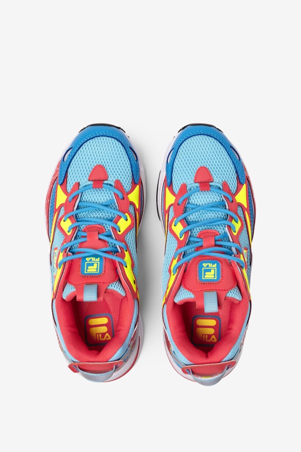 Women's Ray Tracer Apex Fila Bluefish/Yellow/Fiery Coral