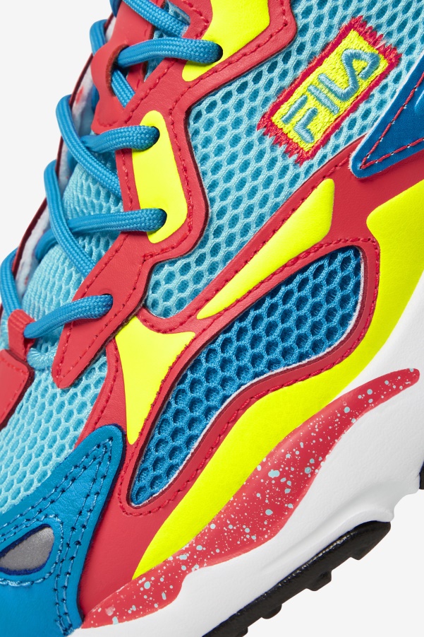 Women's Ray Tracer Apex Fila Bluefish/Yellow/Fiery Coral