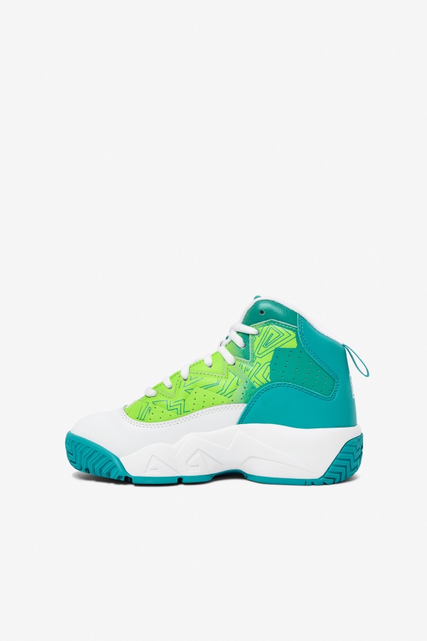 Big Kids' Mb White/Ceramic/Green Fila