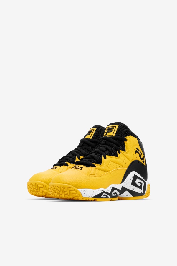 Lemon/Black/White Little Kids' Mb Fila