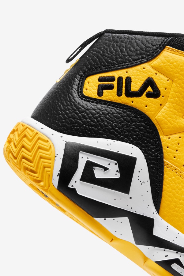 Lemon/Black/White Little Kids' Mb Fila