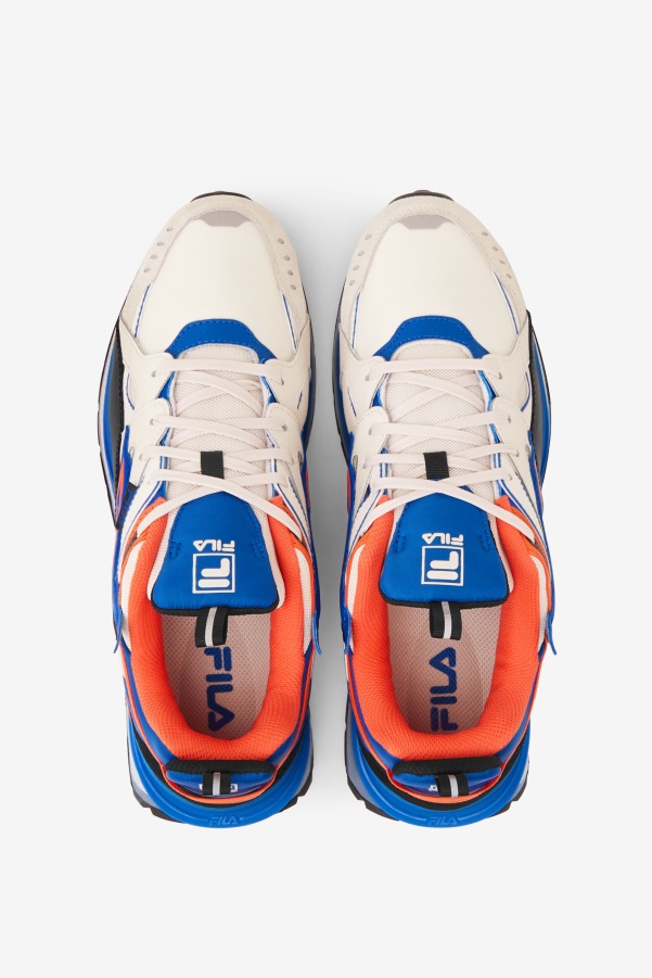 White/Black/Blue Men's Sandenal Fila