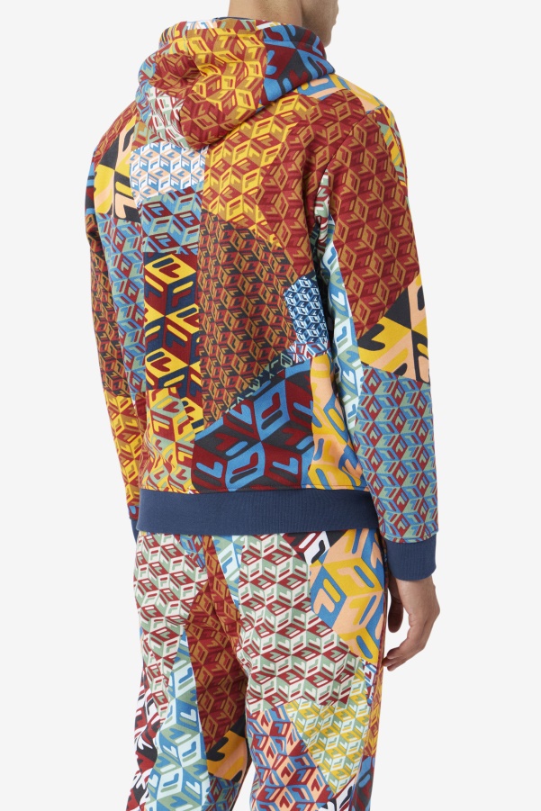 Yellow/Ocean Fila Anja Hoodie