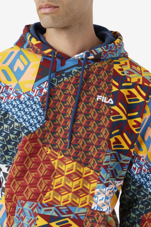 Yellow/Ocean Fila Anja Hoodie