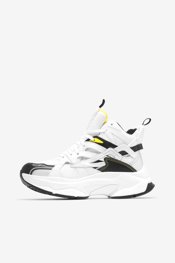 Fila Women's Hallasan Mid Premium White/Black/Lemon Tonic