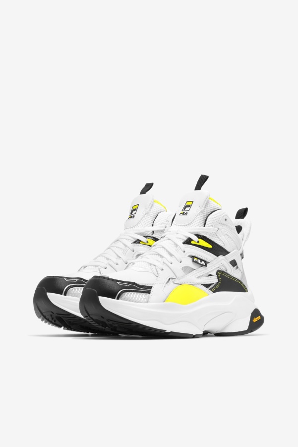 Fila Women's Hallasan Mid Premium White/Black/Lemon Tonic
