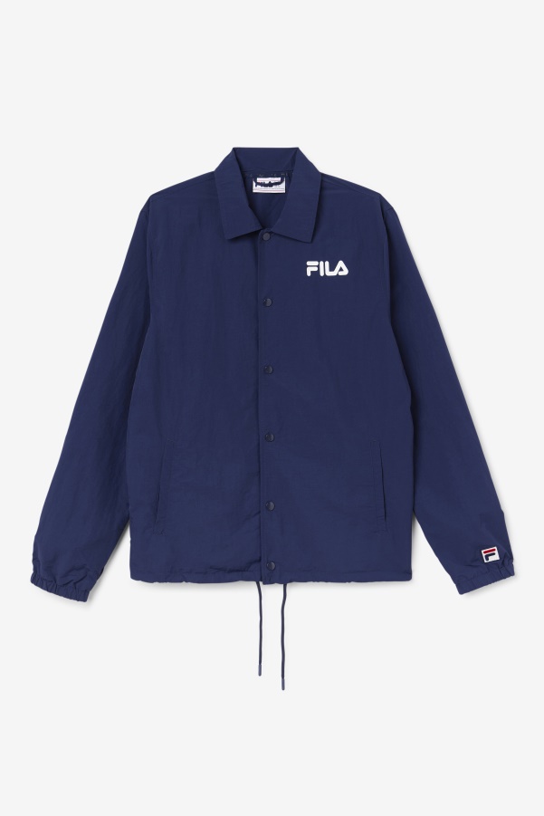 Navy Coaches Jacket Fila