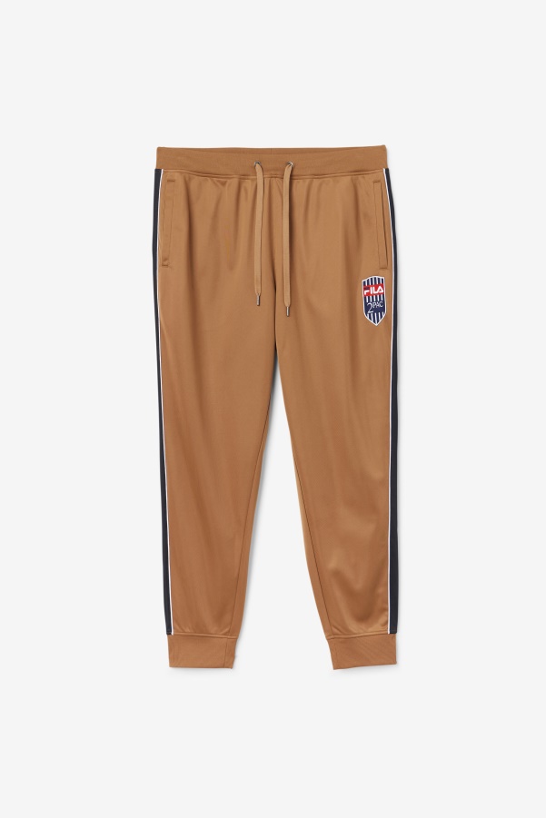 Tobacco Brown/White 2Pac Track Pant Fila