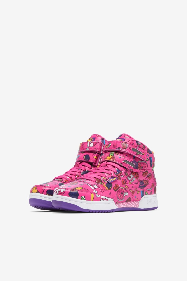 Sugar Plum/Purple/Lemon Fila Little Kids' F-14