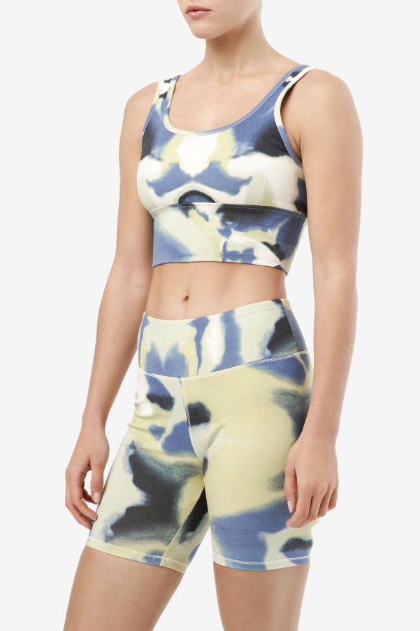 Fila Dawn Bra Top Brushstroke Print