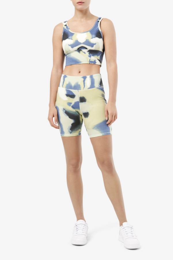 Fila Dawn Bra Top Brushstroke Print