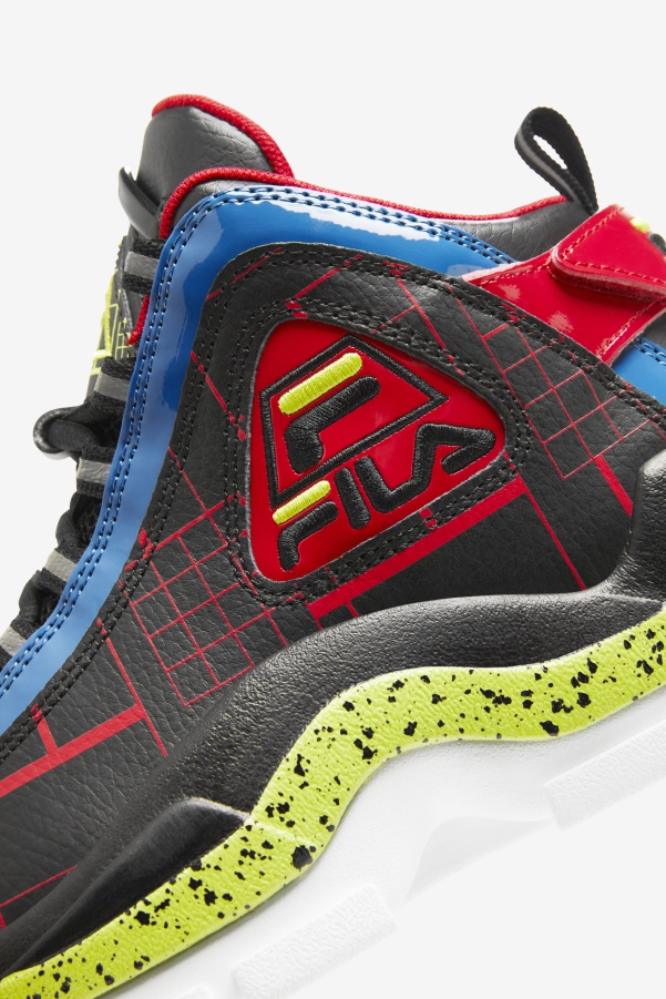 Big Kids' Grant Hill 2 Black/Blue/Red Fila