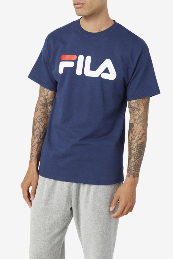 Navy/White/Red Men's Logo Tee Fila