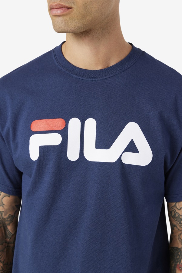 Navy/White/Red Men's Logo Tee Fila