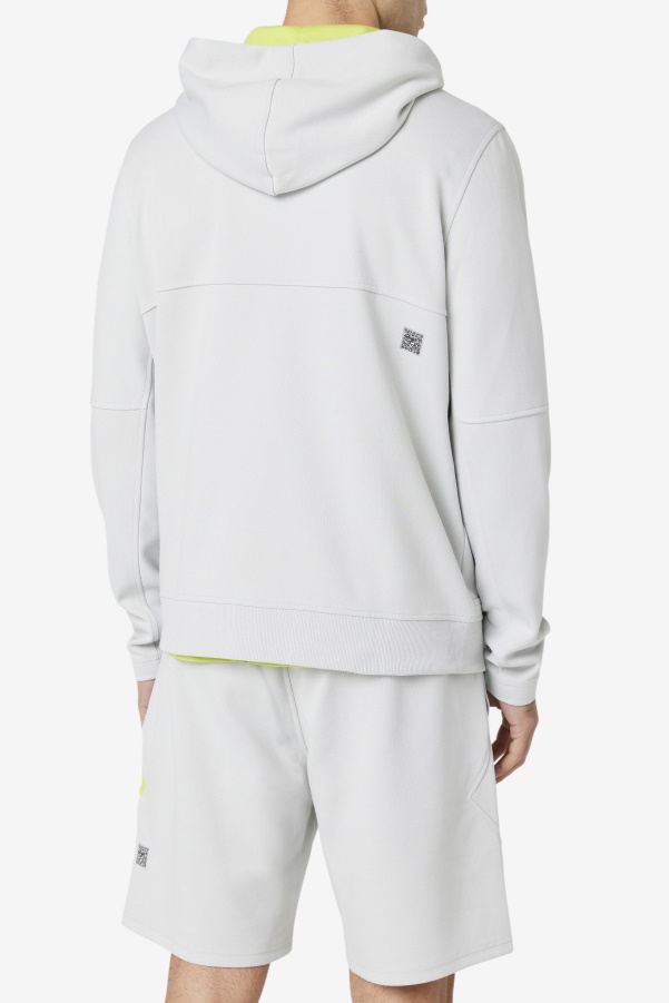 Kayra Full Zip Hoodie Fila Stone/Lime Punch