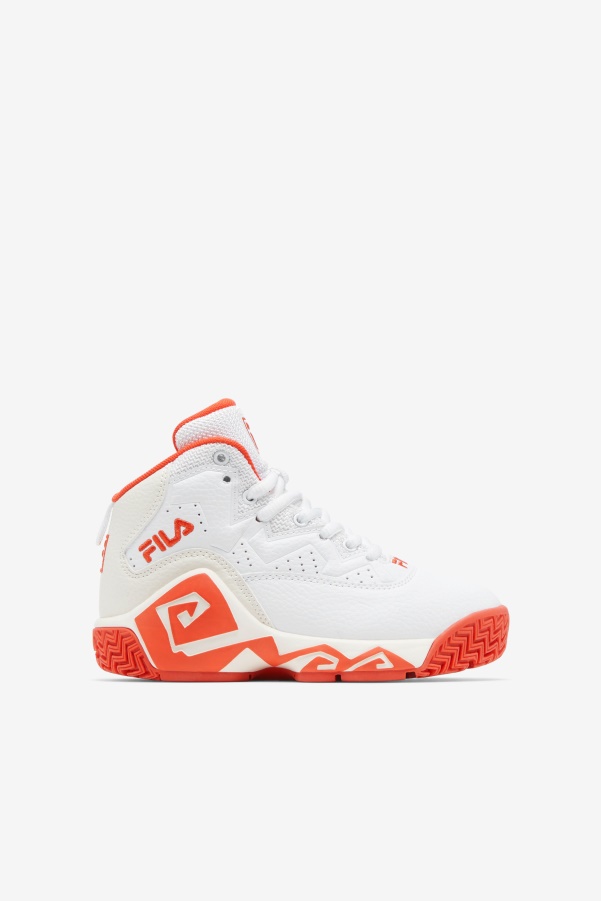 Little Kids' Mb White/Mandarin Red/Gardenia Fila