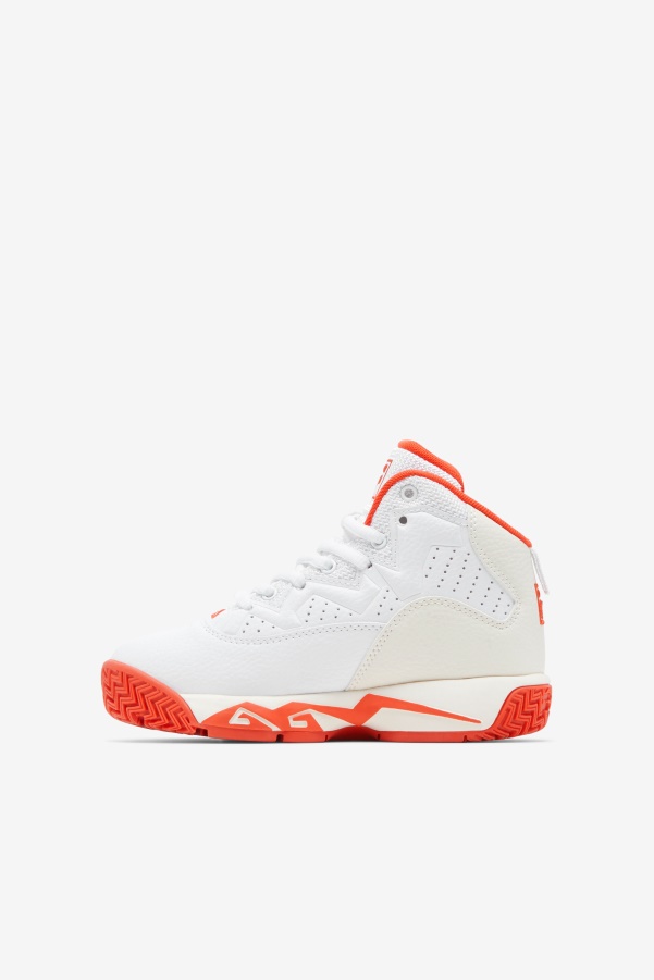 Little Kids' Mb White/Mandarin Red/Gardenia Fila