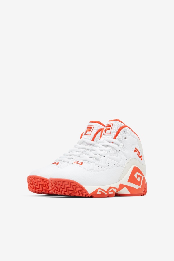 Little Kids' Mb White/Mandarin Red/Gardenia Fila