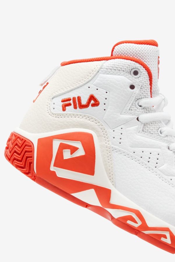 Little Kids' Mb White/Mandarin Red/Gardenia Fila