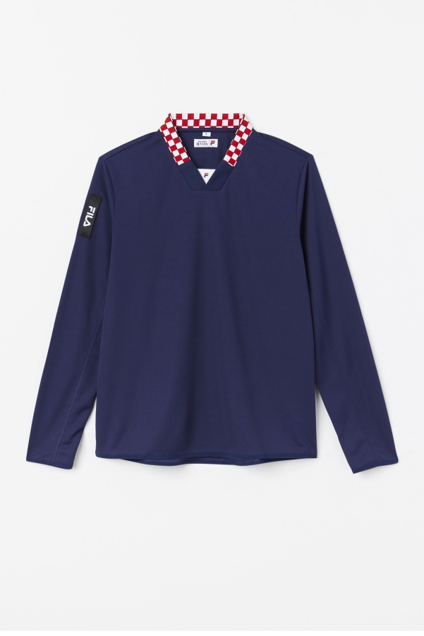 Navy Bevans Park Long Sleeve Tee Fila