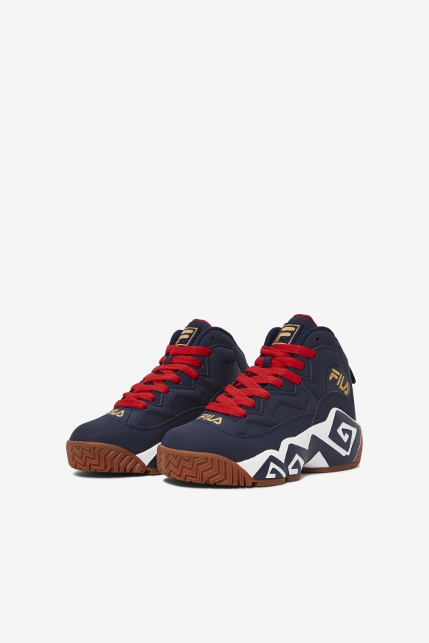 Navy/White/Metallic Gold Fila Little Kids' Mb
