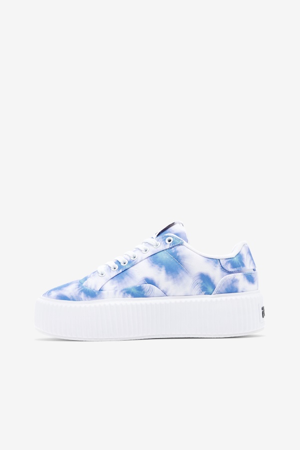 Fila Bright Cobalt/Storm Blue/White Women's Sandblast Oversole Tie Dye