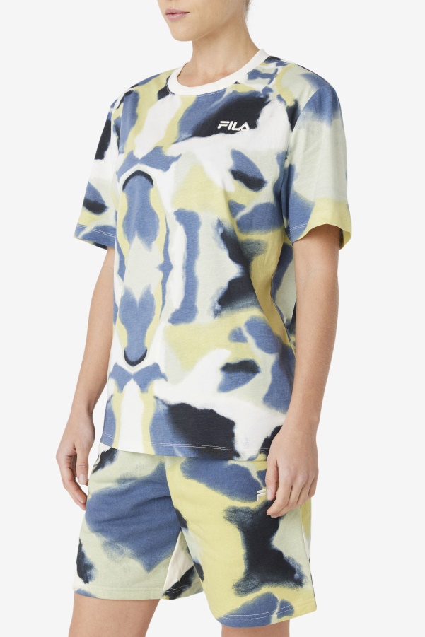 Acotas Tee Brushstroke Print Fila