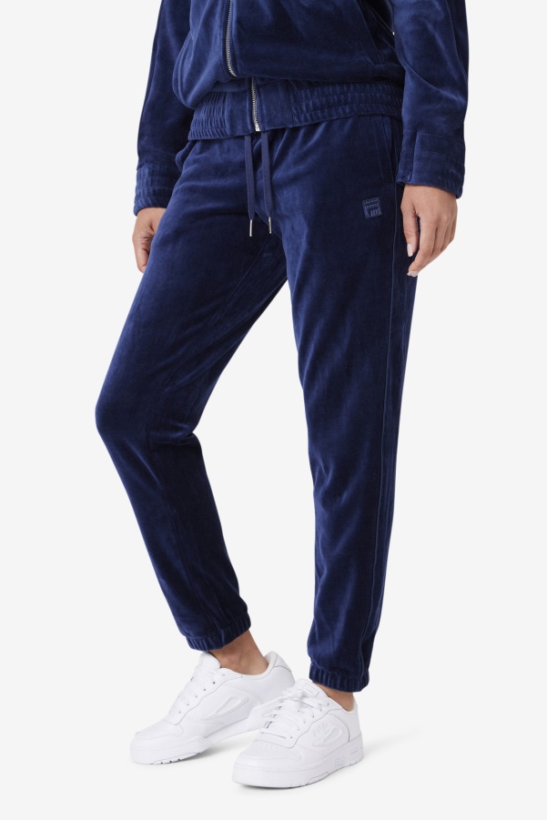 Fila Navy Deverall Velour Pant