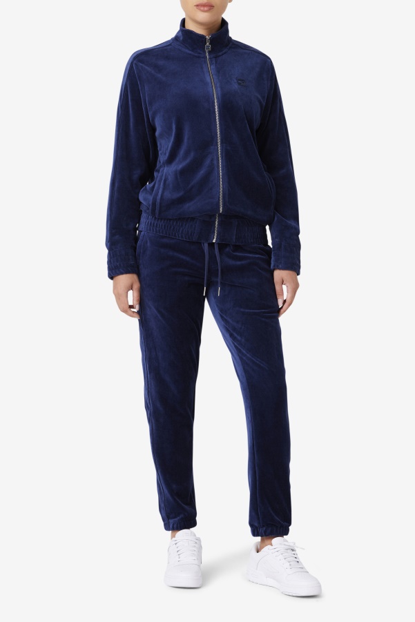 Fila Navy Deverall Velour Pant