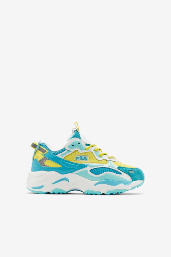 Big Kids' Ray Tracer Apex Fila Celandine/Blue/Blue