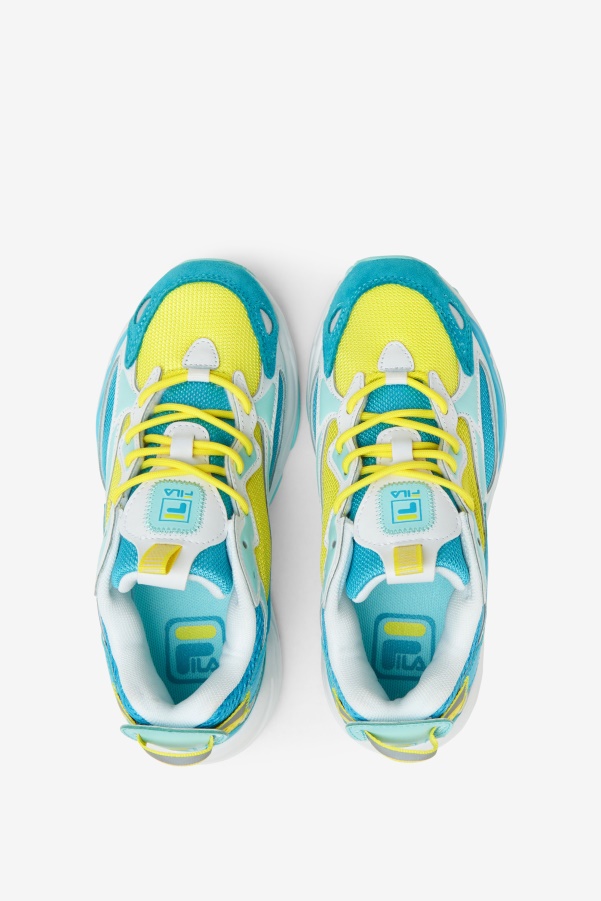 Big Kids' Ray Tracer Apex Fila Celandine/Blue/Blue