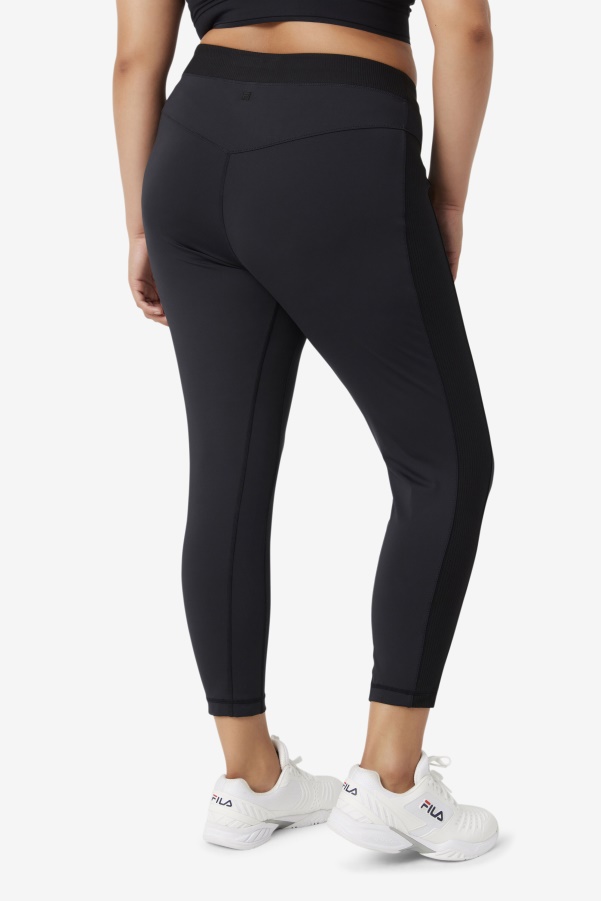 Black Fila Forza Texture High Waist Legging