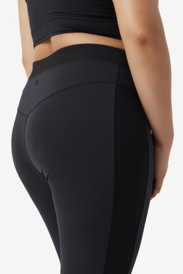 Black Fila Forza Texture High Waist Legging